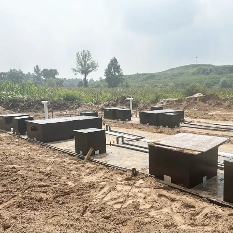 Užkasta buitinių nuotekų stambi centralizuota valymo stotis