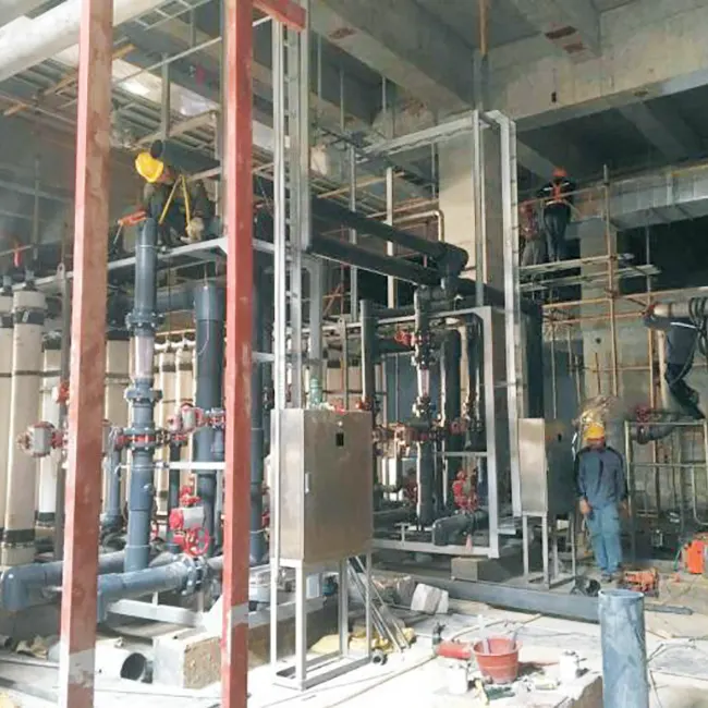 Vandens valymo dirbtuvės vietoje